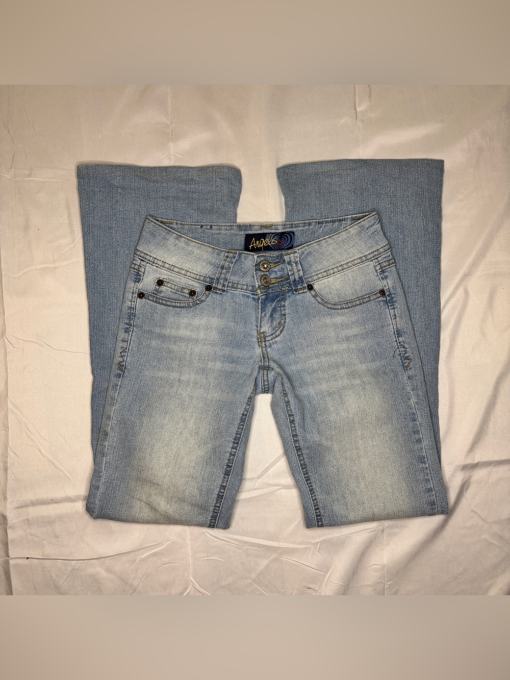Y2K Angels Low Rise Flare Jeans - Picture 3 of 10